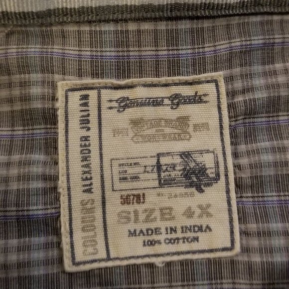 Men's Long-Sleeved Button-Up Shirt 4XL - Colours - Picture 2 of 4